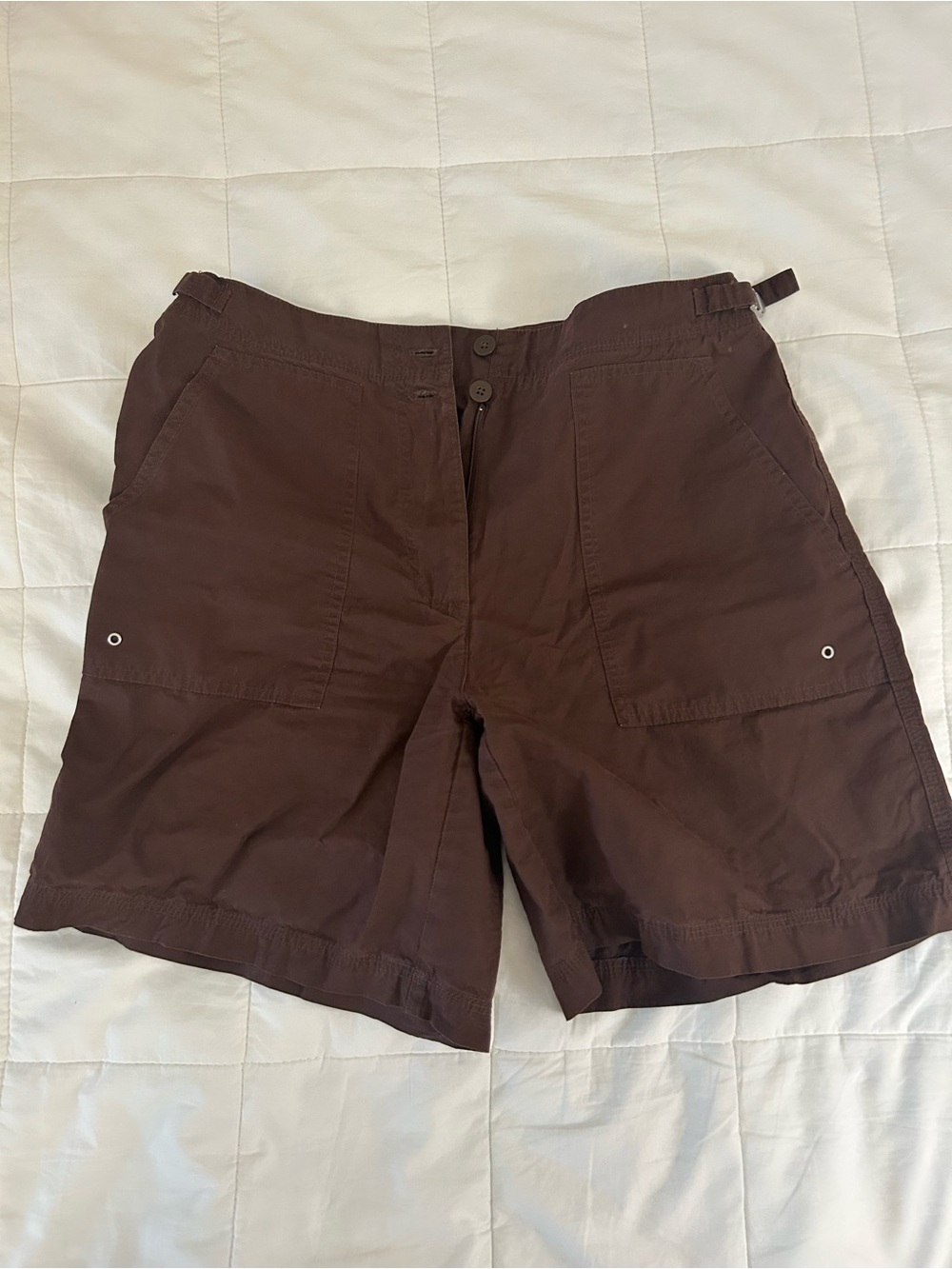 Women’s Casual Brown Utility Shorts